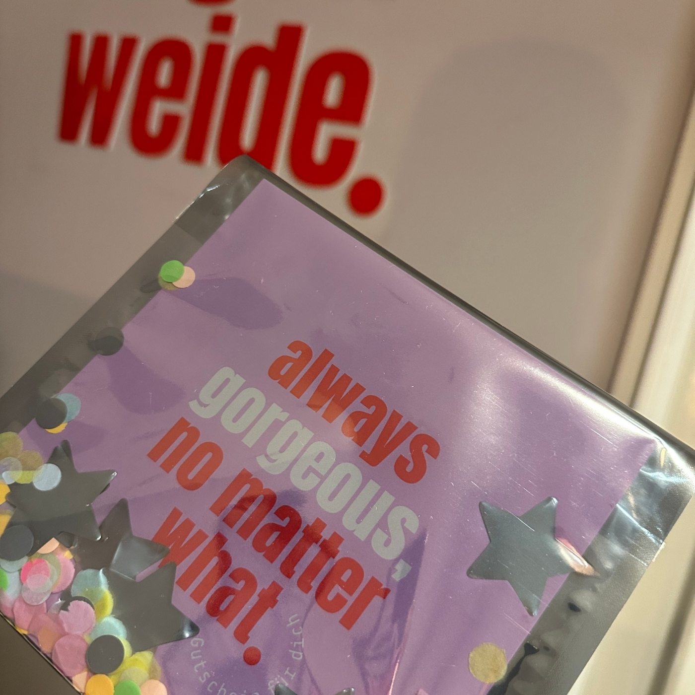 Neutraler Gutschein von Augenweide
